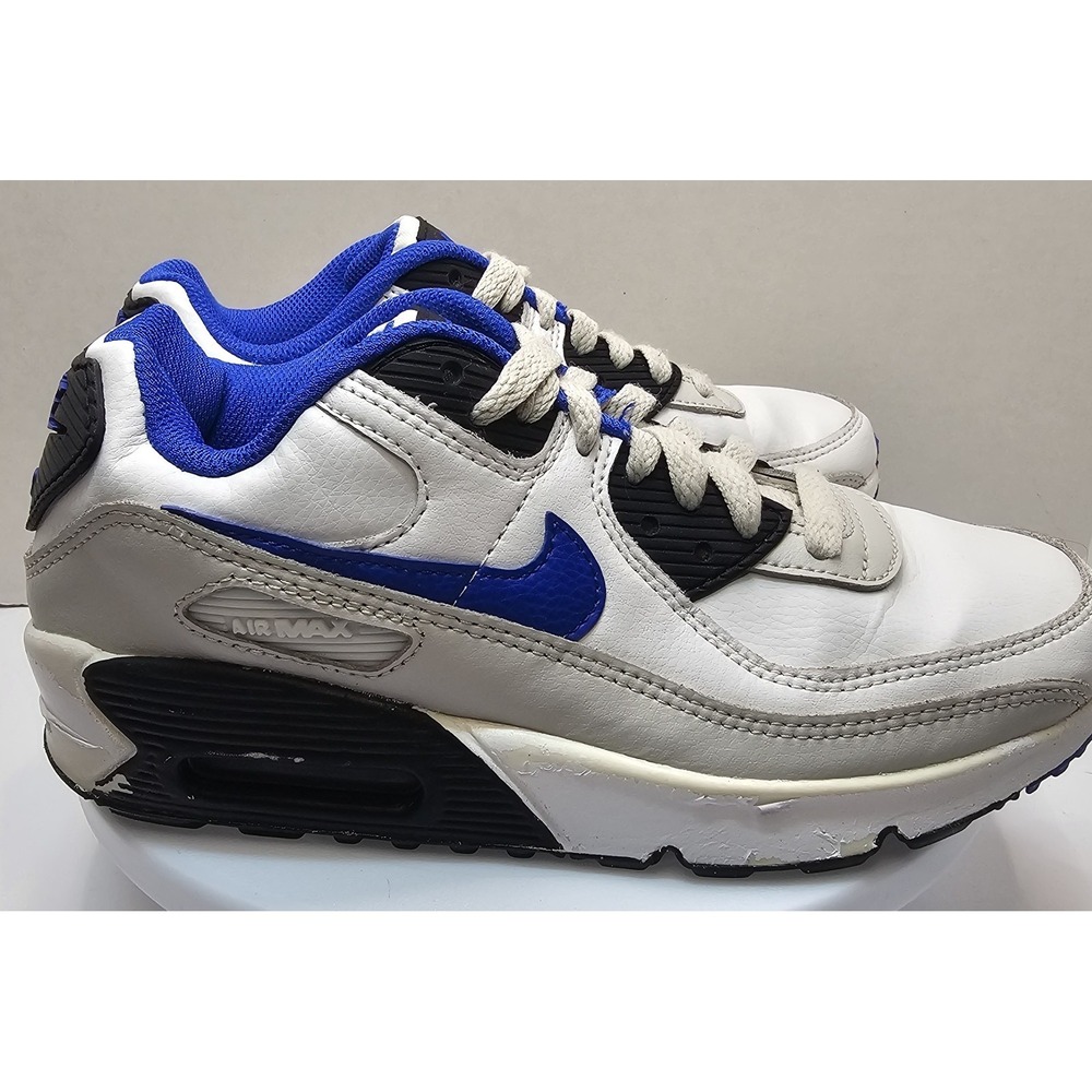 Nike Air Max 90 LTR White Racer Blue Light Bone DV3607-100 Size 5.5Y Youth - Picture 3 of 11